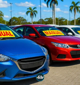5 Carros usados incríveis com câmbio manial por menos de R$ 50 mil