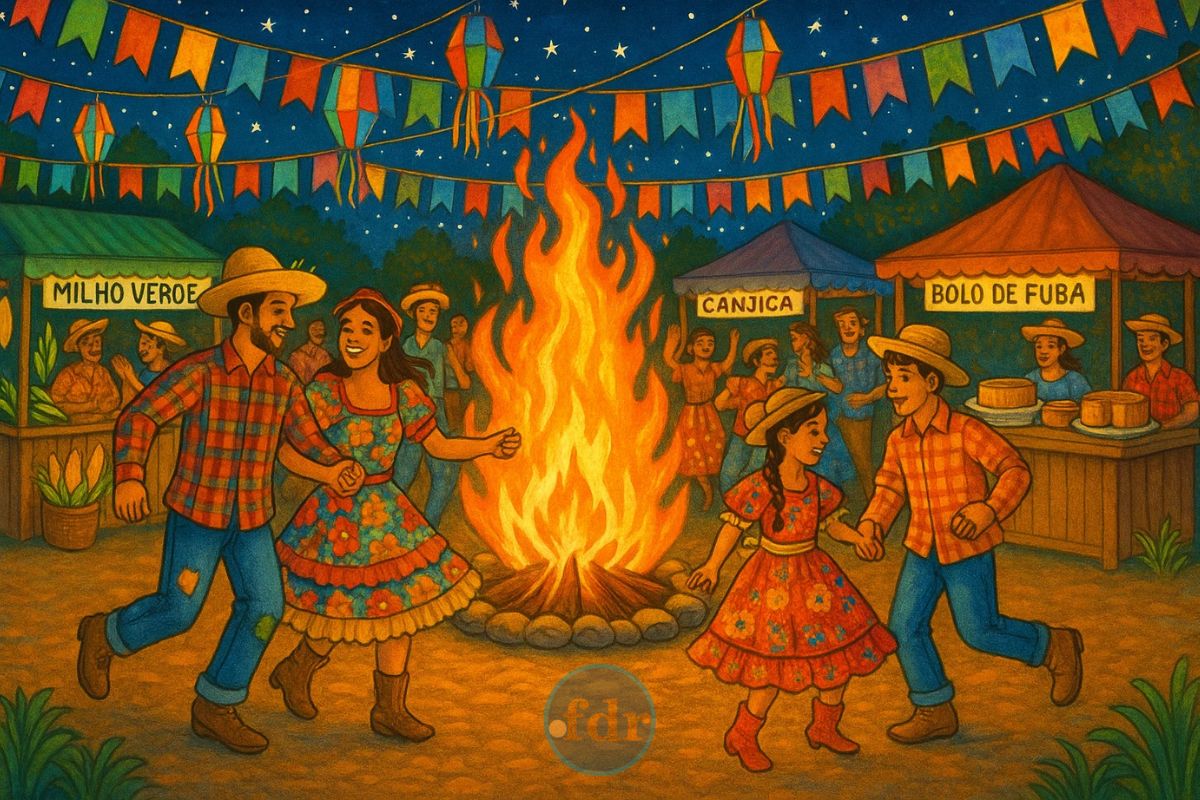 Ilustração de dia de São João
