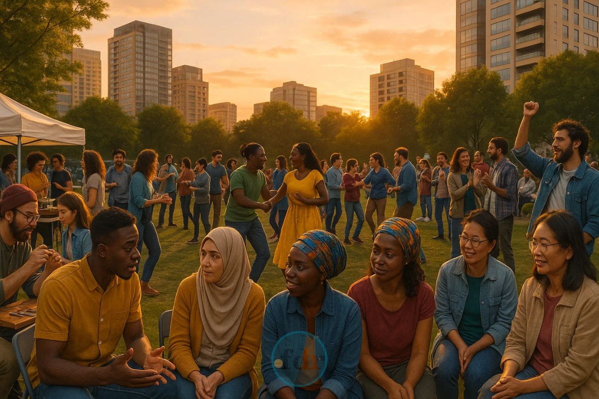 Uma imagem dessa cidade onde diversas pessoas vivem a inclusão social
