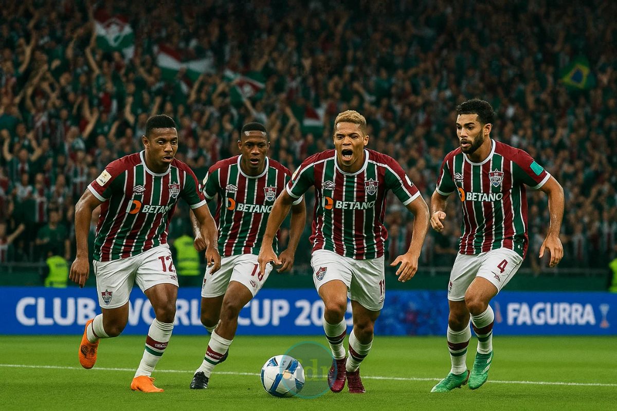 Time do Fluminense em campo