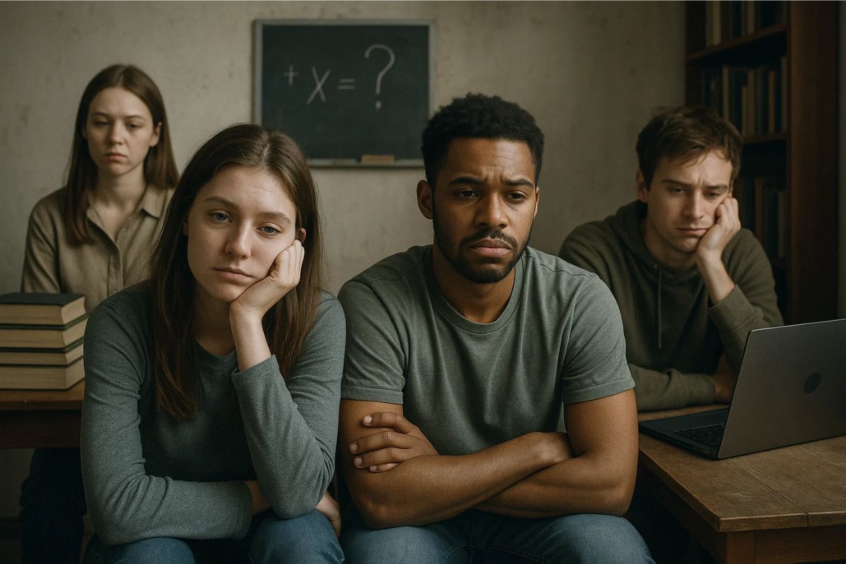 Um grupo de 4 pessoas que integram a Geração nem-nem