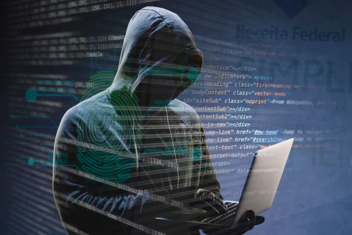 Um hacker aplicando o golpe da declaração MEI