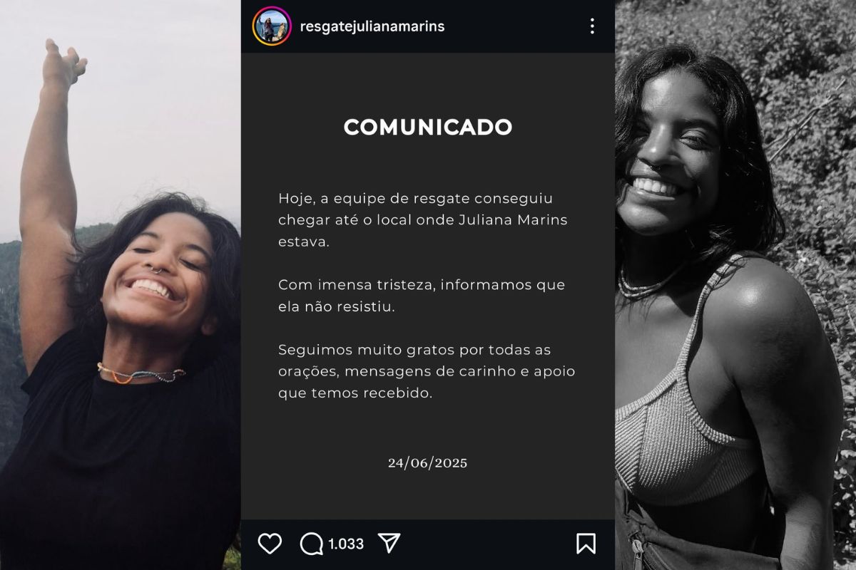 Imagem com nota para Juliana Marins