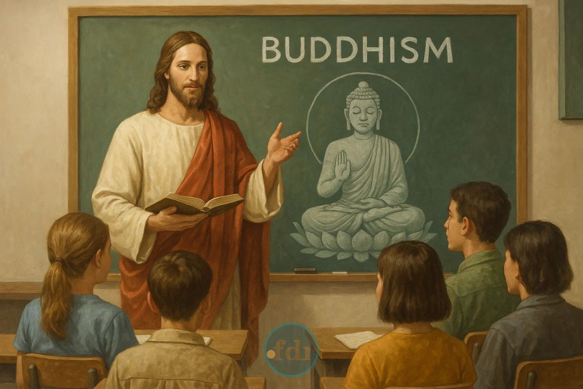 Jesus ensinando Religião nas escolas
