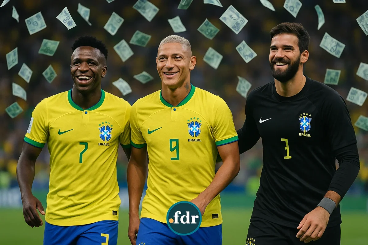 É dia de jogo da SELEÇÃO BRASILEIRA, descubra quanto recebe por mês cada jogador convocado