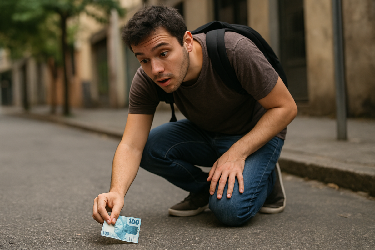 Pegar dinheiro achado na rua é crime? Veja quando o achado se torna roubado