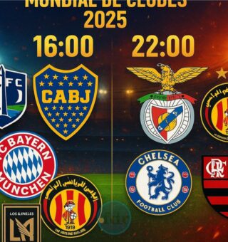 Imagem que ilustra os jogos de hoje no Mundial de Clubes 2025