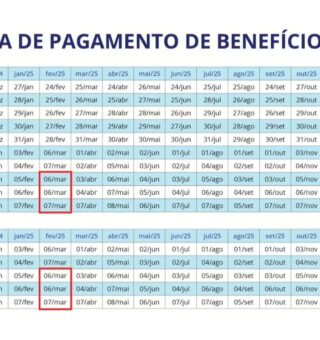 Calendário INSS junho