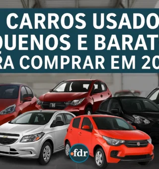 5 Carros usados pequenos e baratos para comprar em 2025: Melhores oportunidades