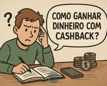 Ilustração de uma pessoa pensando em Como ganhar dinheiro com cashback
