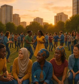 Uma imagem dessa cidade onde diversas pessoas vivem a inclusão social