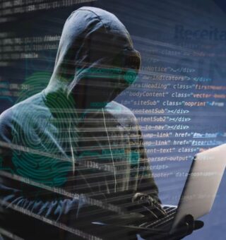 Um hacker aplicando o golpe da declaração MEI