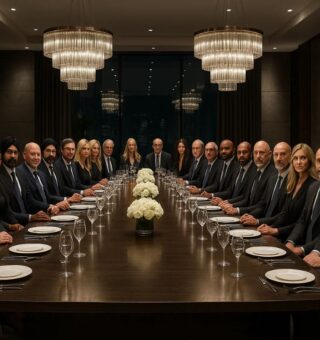 Uma mesa com 24 Superbilionários