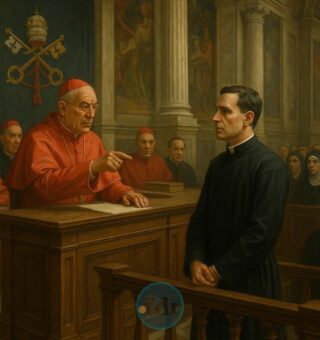 Ilustração do Padre Fábio de Melo no Vaticano