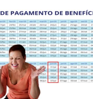 Uma mulher feliz ao receber o Pagamento INSS