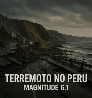 Imagem do País na América do Sul que teve terremoto de escala 6.1