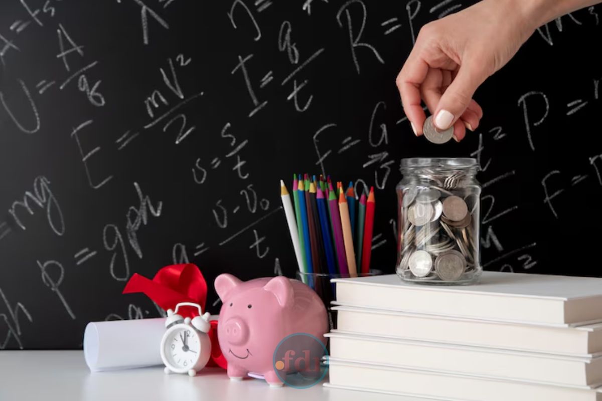 Ilustração de um quadro com matéria de top 5 cursos gratuitos sobre finanças pessoais