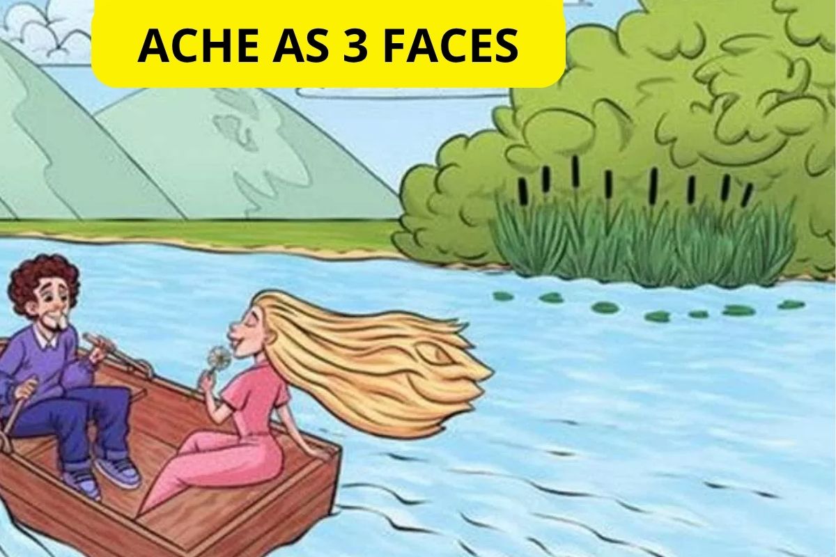 desafio para 1 EM 1000 PESSOAS com ilustração de um casal num barco dentro do rio