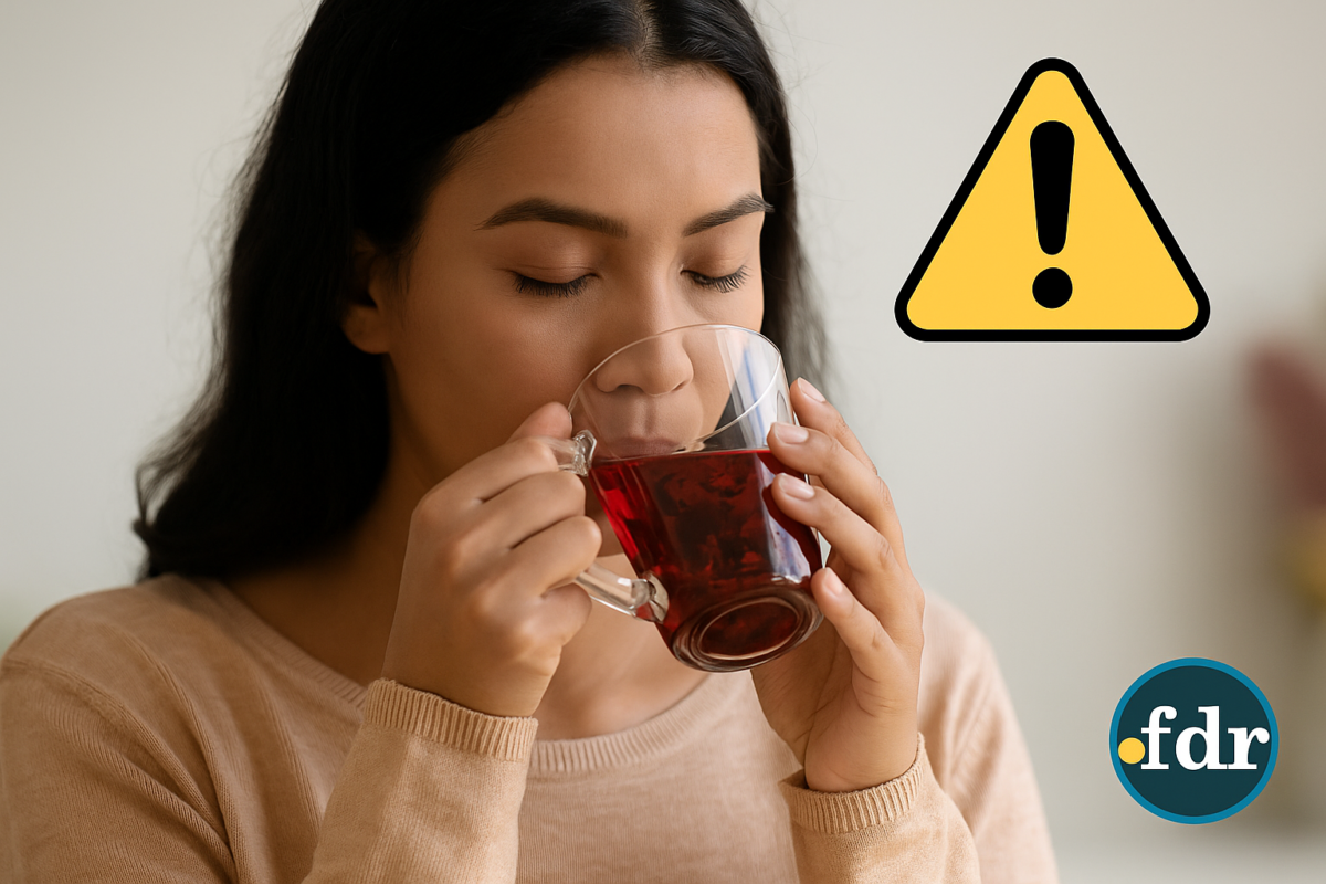 Chá de hibisco tem forte contra indicação! Descubra quem não pode tomar