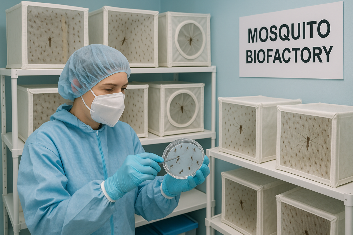 Fábrica de mosquitos? Brasil inova e inaugura a produção!