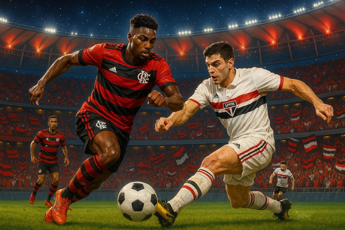 Imagem do brasileiro, jogo entre São Paulo e Flamengo