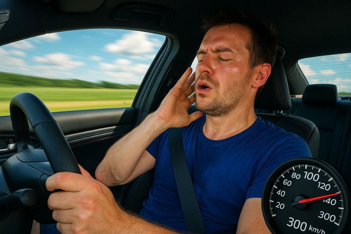 O rapaz com calor dentro do carro que custa mais de 100 milhões de reais