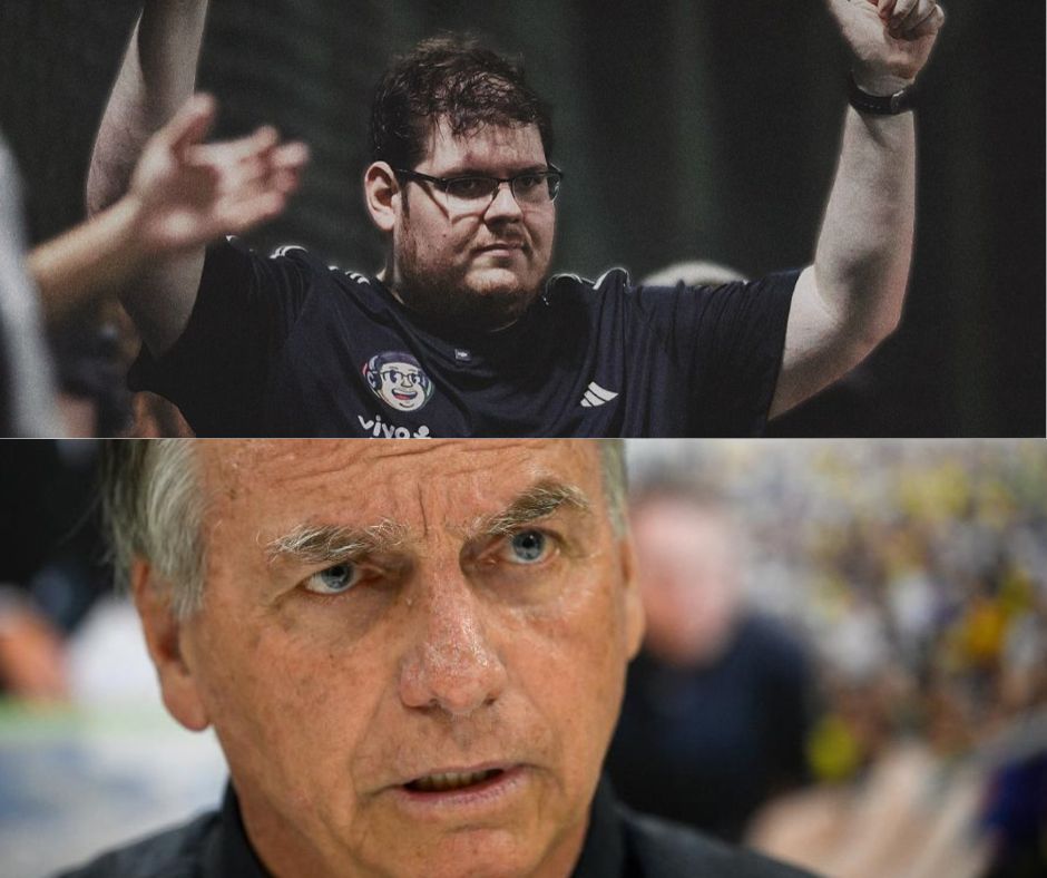 Bolsonaro é o CULPADO pela queda da CazéTV? Entenda a ligação entre eles (Imagem: reprodução/montagem)