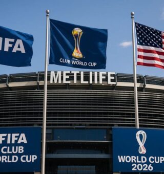 Imagem do estádio em Donald Trump deve comparecer para ver a final da copa da Fifa