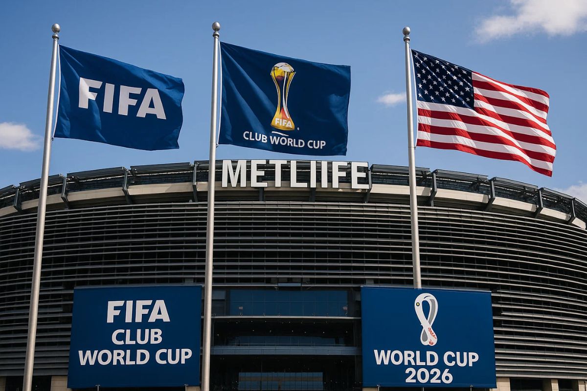 Imagem do estádio em Donald Trump deve comparecer para ver a final da copa da Fifa