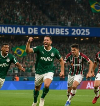 Final do Mundial de Clubes 2025 entre Fluminense e Palmeiras