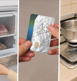 Imagens com diferentes utilidades para o Papel Alumínio
