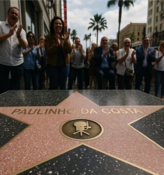 Estrela de Paulinho da Costa na Calçada da Fama