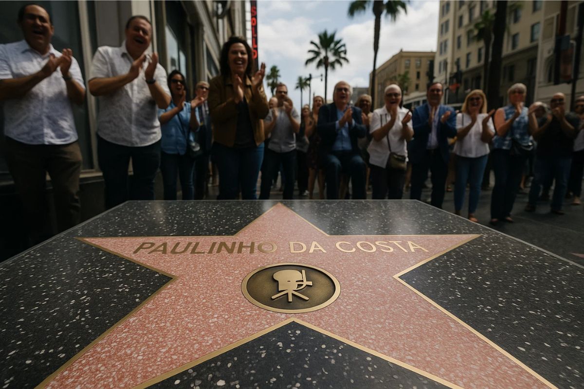 Estrela de Paulinho da Costa na Calçada da Fama