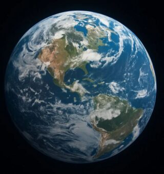 Vista da Terra do espaço