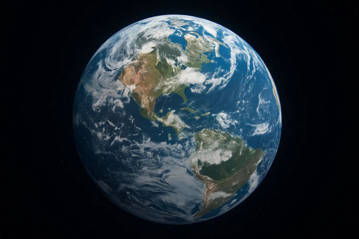 Vista da Terra do espaço