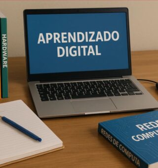 Uma pessoa estudando na Universidade do Trabalho