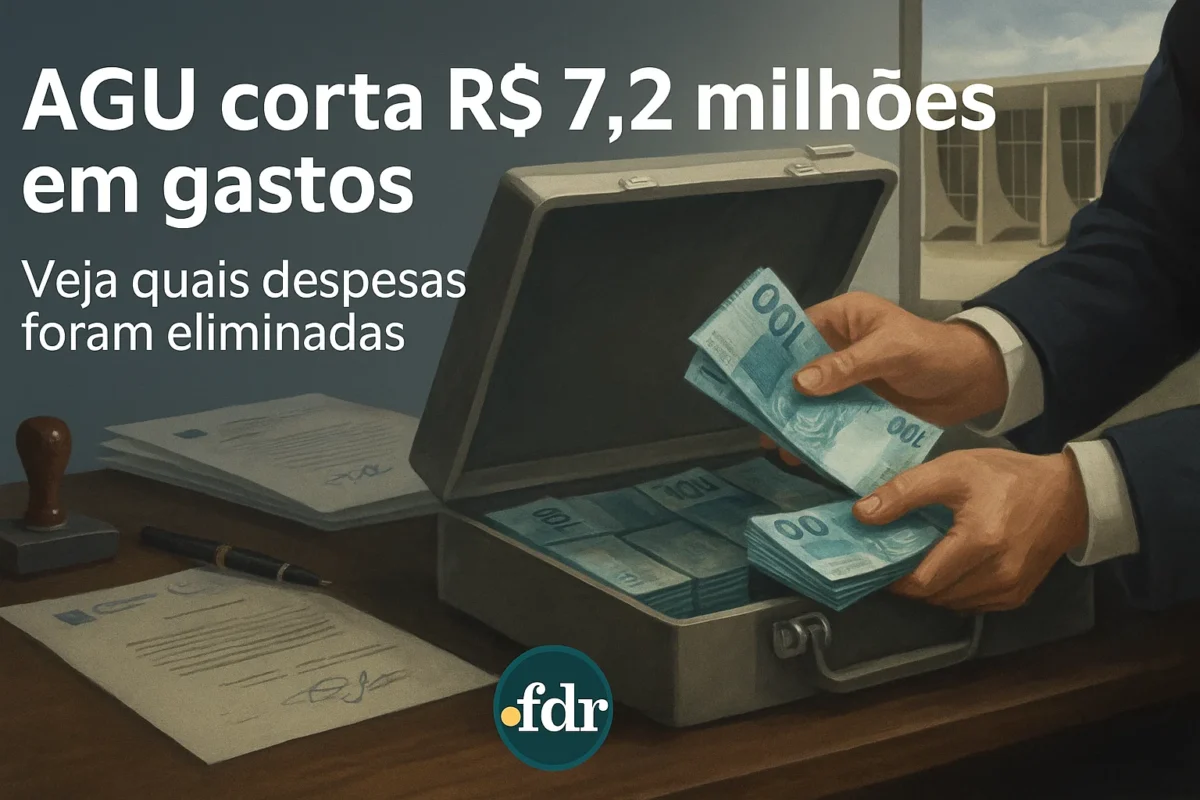 AGU anuncia corte de R$ 7,2 milhões em gastos desnecessários