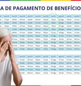 Uma mulher triste ao ver o Calendário INSS