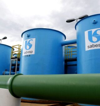 Imagem de tanques da sabesp