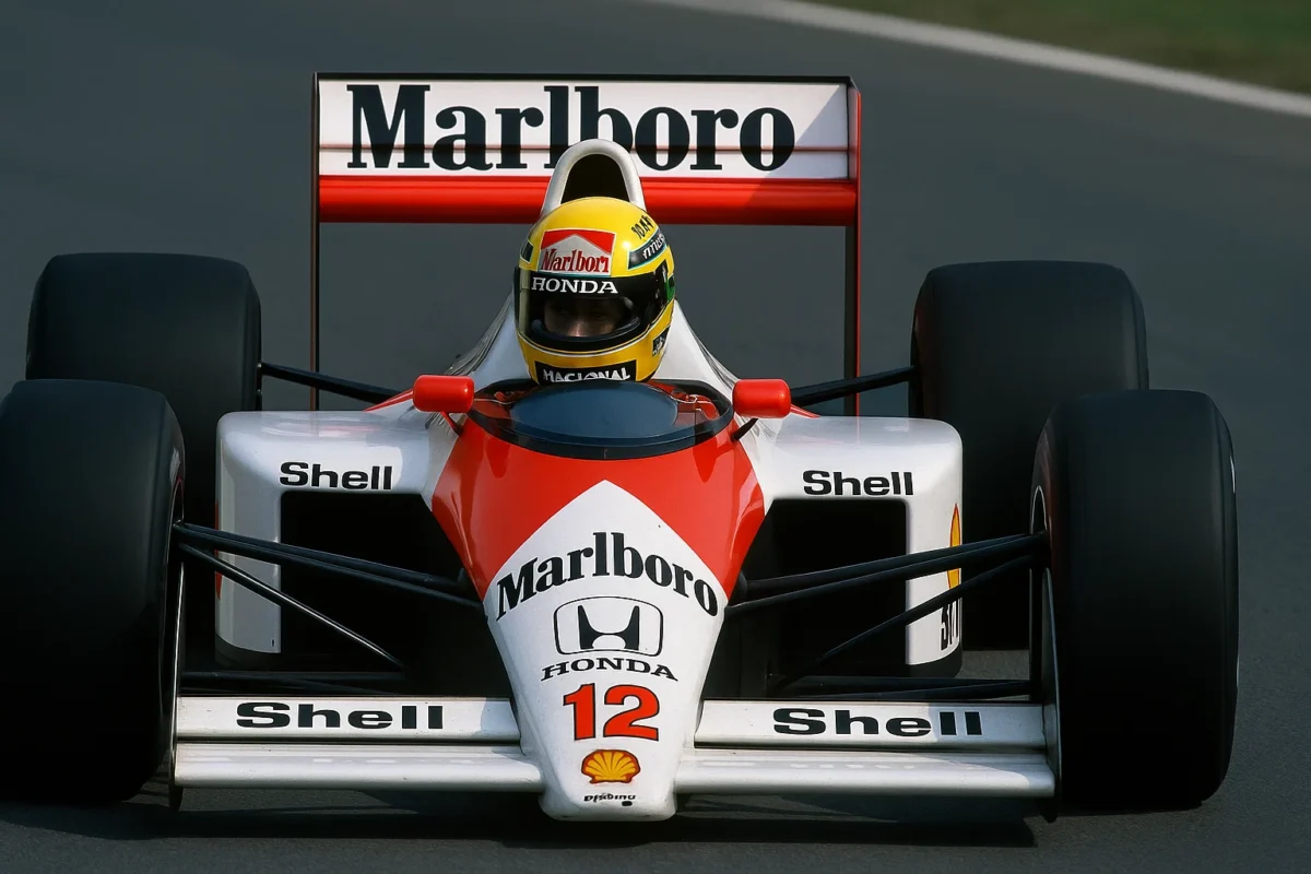 Marca japonesa vai leiloar peça do carro de Ayrton Senna; confira