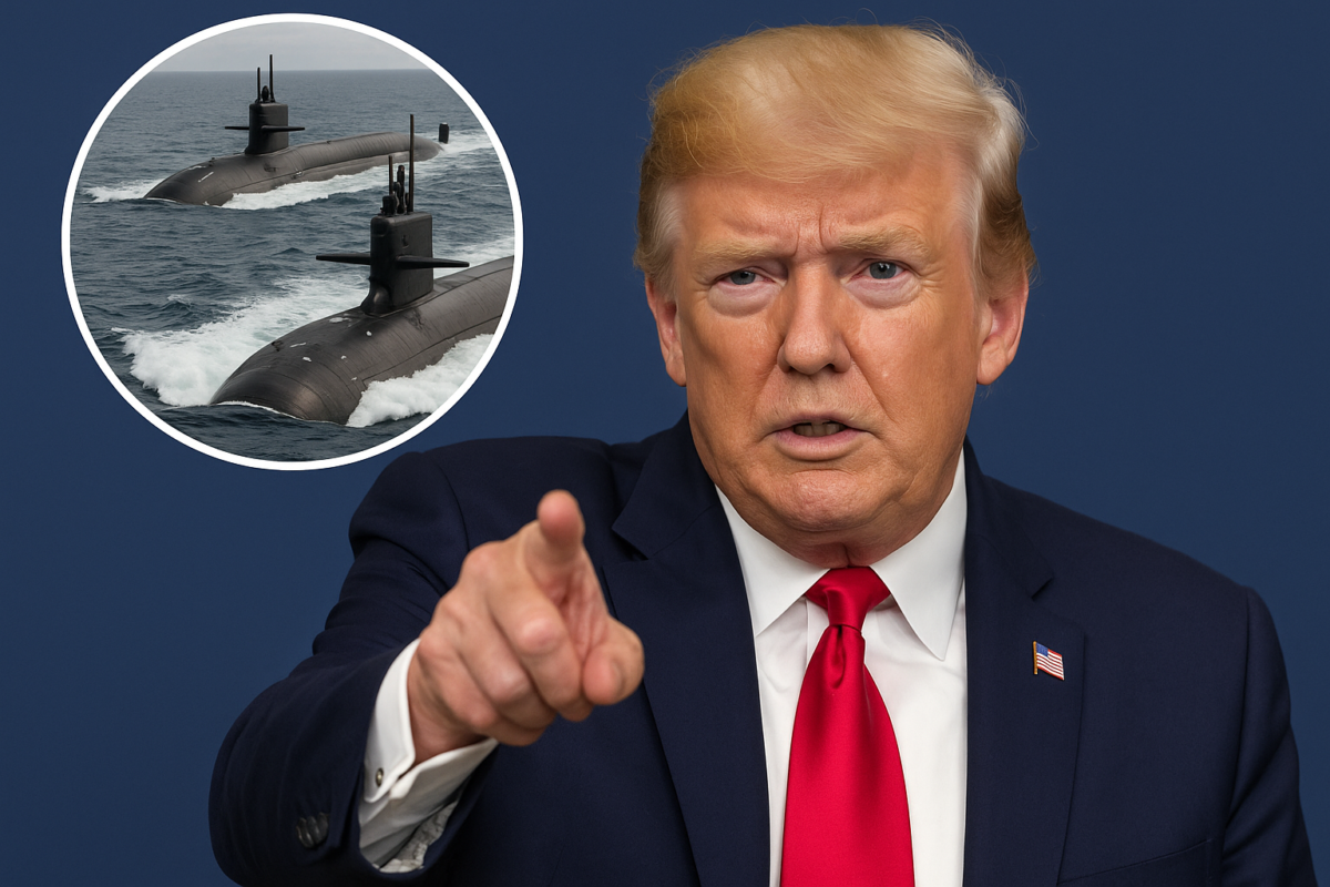 Trump anuncia movimentação de submarinos nucleares e deixa o mundo em alerta
