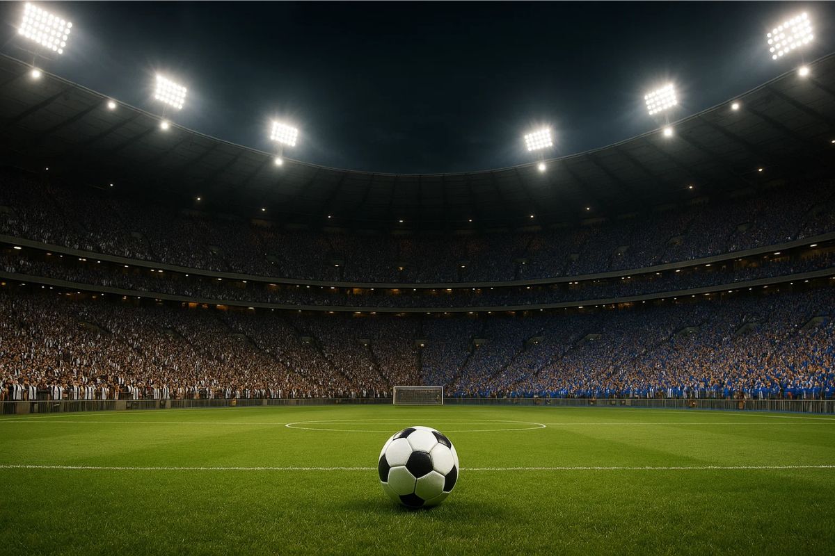 Imagem do campo antes do Atlético-MG x Cruzeiro