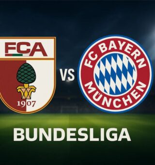 Escudos dos times Augsburg x Bayern de Munique