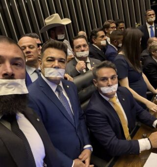 Deputados que participam do ato na Câmara e Senado