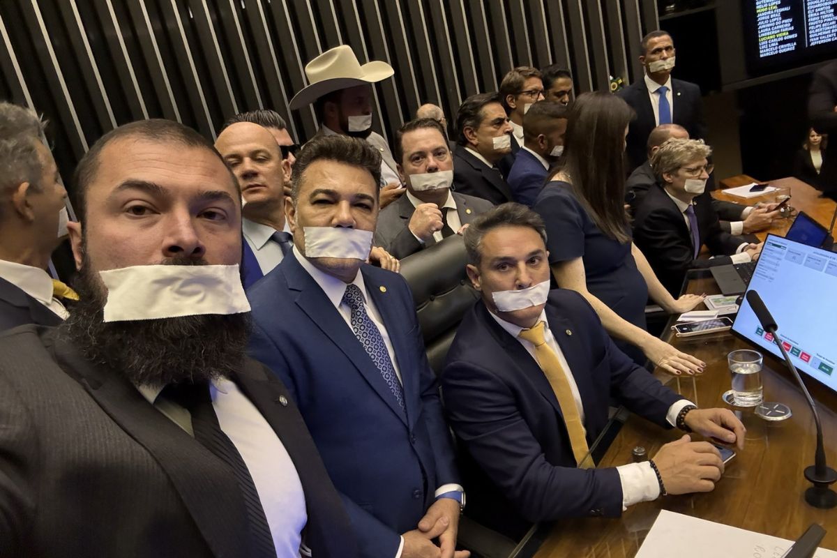 Deputados que participam do ato na Câmara e Senado