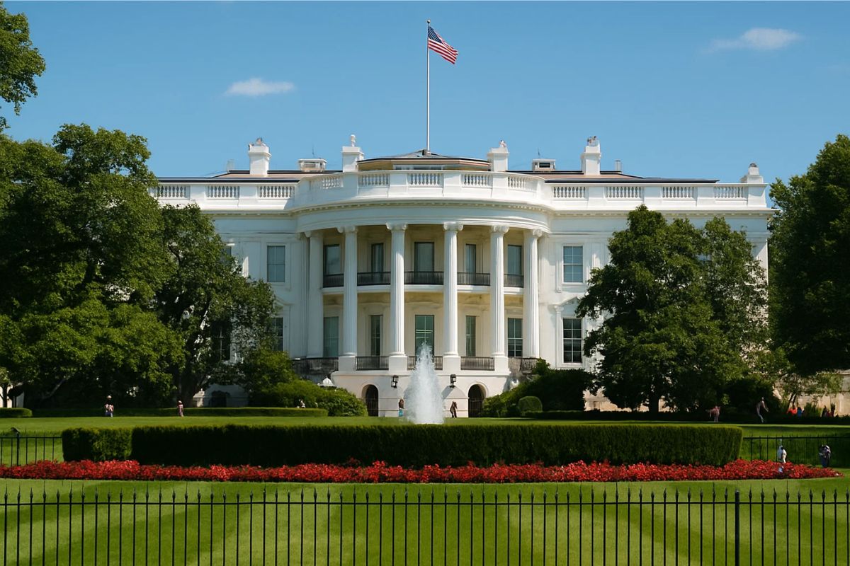 imagem da Casa branca, onde houve a decisão da Copa do Mundo 2026