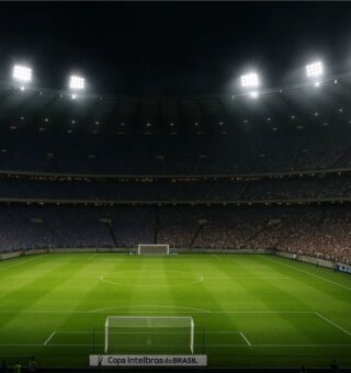 Imagem do estádio no jogo do Cruzeiro pela Copa do Brasil