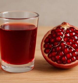 Imagem de um suco de romã