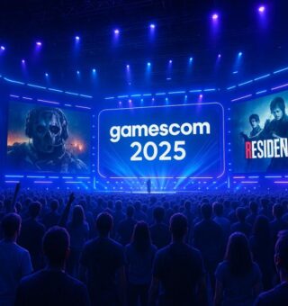 Imagem do salão da Gamescom 2025