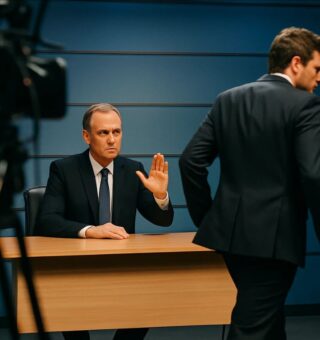 Dois empresários negociando a nova aquisição da Globo